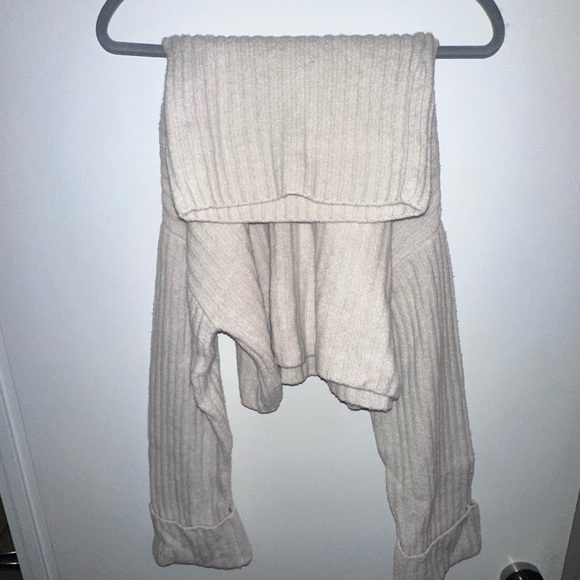 Dynamite Cream Ribbed Knit Sweater - Picture 2 of 4